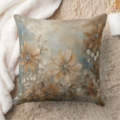 青自然フローラ装飾 クッション (ブランケット)