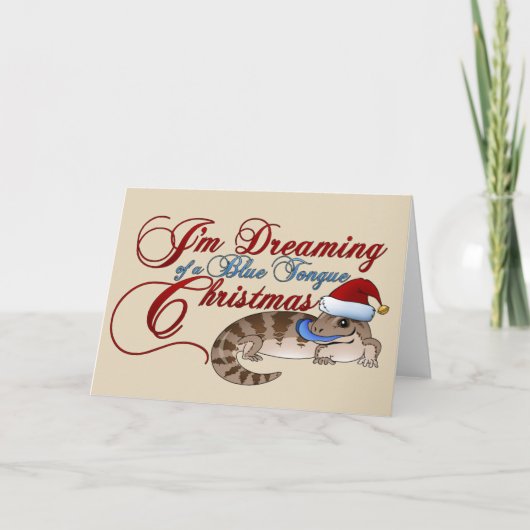 青舌のSkinkのクリスマス シーズンカード (正面)