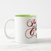 青舌のSkinkのクリスマス ツートーンマグカップ (左)