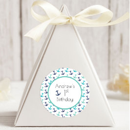 青航海のいかり ラウンドシール