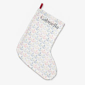 青航海のいかり ラージクリスマスストッキング (正面 (吊り時))