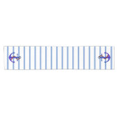 青航海のいストライプいかり ショートテーブルランナー (横)