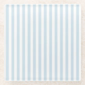 青航海のいストライプパターン ガラスコースター (正面)