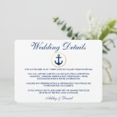 青航海のいストライプ結婚詳細挿入 招待状 (スタンド正面)