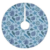 青航海のい影 ブラッシュドポリエステルツリースカート (正面)