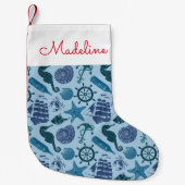 青航海のい影|名前の追加 スモールクリスマスストッキング (正面)