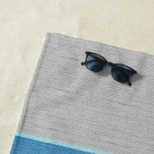 青航海のと灰色 ビーチタオル (インサイチュ)