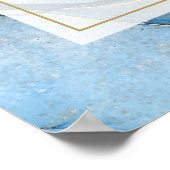 青航海のと金ゴールドの結婚歓迎サイン ポスター (角)