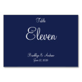 青航海のの結婚座席表表 テーブルナンバー (正面)