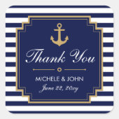 青航海のは結婚ステッカーが好きだ スクエアシール (正面)