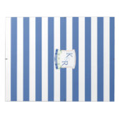 青航海のクレストDIY結婚の封筒ライナー ノートパッド (正面)