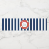 青航海のストライプの赤ちゃん ペットボトルラベル (シングルラベル)