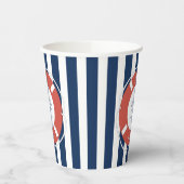 青航海のストライプの赤ちゃん 紙コップ (左)