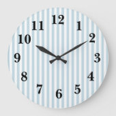 青航海のストライプ名門私立校風の大時計 ラージ壁時計 (正面)