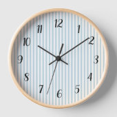 青航海のストライプ名門私立校風の大時計 壁時計 (正面)