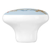 青航海のデザインオンライトブルー セラミックノブ (側面)