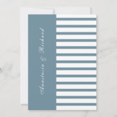 青航海のビーチ貝殻結婚化石 招待状 (裏面)