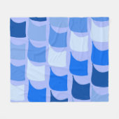 青航海の主題旗デザイン フリースブランケット (正面(横))