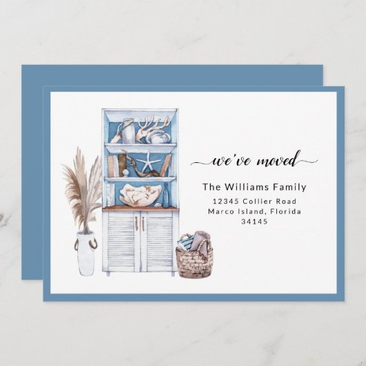 青航海の引っ越しました 案内状 (正面/裏面)