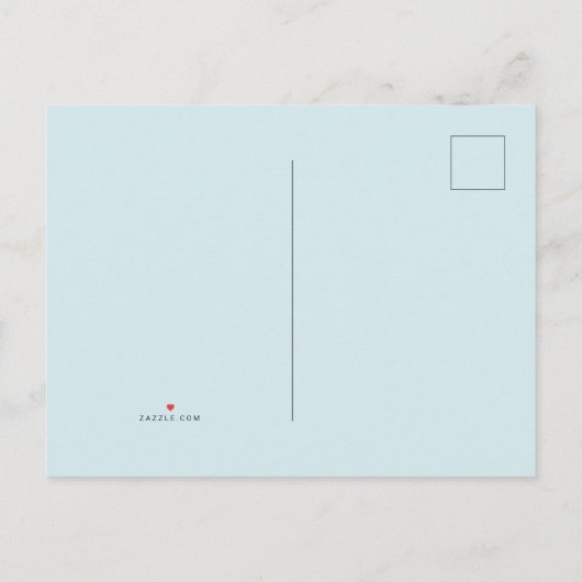 青航海の水色いかり保存日付 案内ポストカード (裏面)