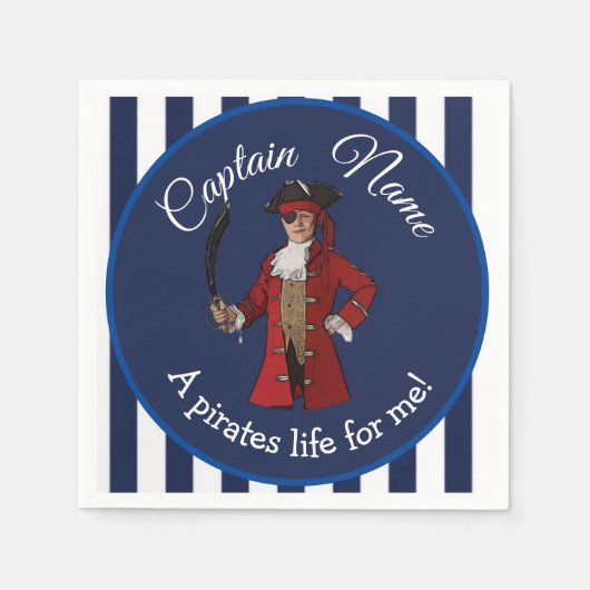 青航海の男の子 スタンダードカクテルナプキン (正面)