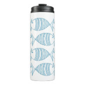 青航海の白のストライプ  タンブラー (正面)