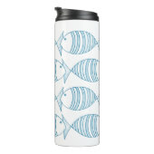 青航海の白のストライプ  タンブラー (回転右)