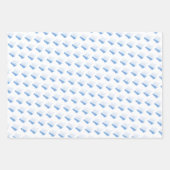 青航海の白の帆船 ラッピングペーパーシート (正面3)