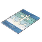 青航海の白の木動揺して材いかり ノートブック (左側)