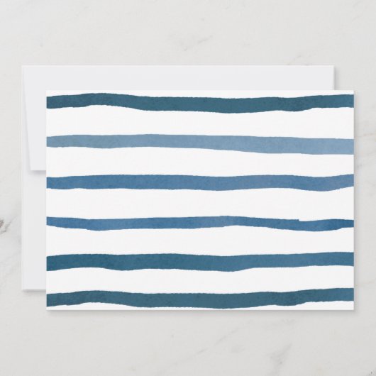 青航海の白バプテスマ式写真 招待状 (裏面)