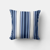 青航海の白枕ストライプの枕 クッション (正面)