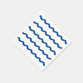 青航海の白波模様パーティー紙 スタンダードカクテルナプキン (角)