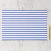 青航海の白紙ストライプのランチョンマット ペーパーパッド (インサイチュ)