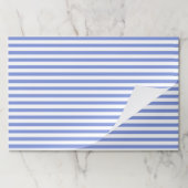 青航海の白紙ストライプのランチョンマット ペーパーパッド (折り畳み)