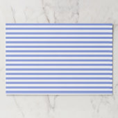 青航海の白紙ストライプのランチョンマット ペーパーパッド (正面)