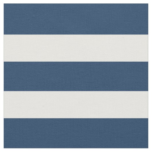 青航海の白1インチストライプの ファブリック (クローズアップ)