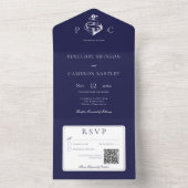 青航海の白QRコモダンード オールインワン招待状 (内側)