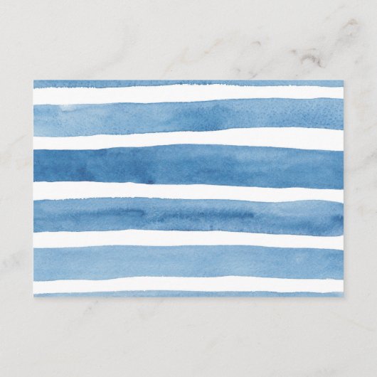 青航海の結婚の願い井戸の水色 エンクロージャーカード (裏面)