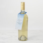 青航海の結婚の。水色のネイビ感謝していーユー ボトルネックタグ (アングル)