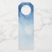 青航海の結婚の。水色のネイビ感謝していーユー ボトルネックタグ (裏面)