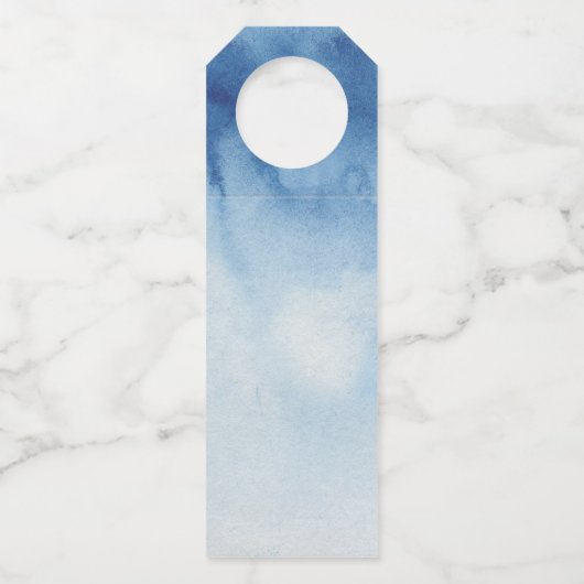 青航海の結婚の。水色のネイビ感謝していーユー ボトルネックタグ (裏面)