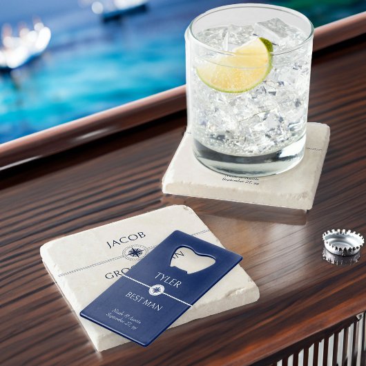 青航海の結婚白のグロムスマンの贈り物 クレジットカード栓抜き