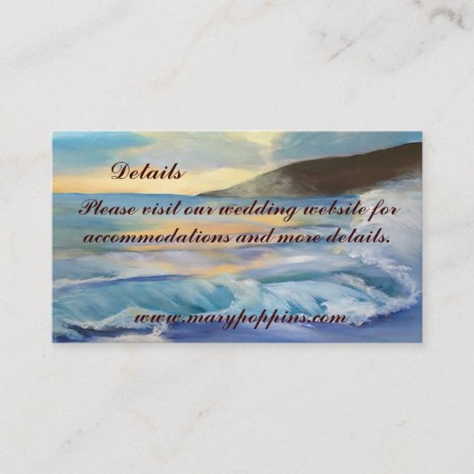 青航海の色のビーチの日感謝してい入りはエンクロージャca エンクロージャーカード (正面)