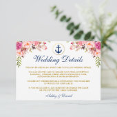 青航海の色の結婚フローラ詳細挿入カード エンクロージャーカード (スタンド正面)