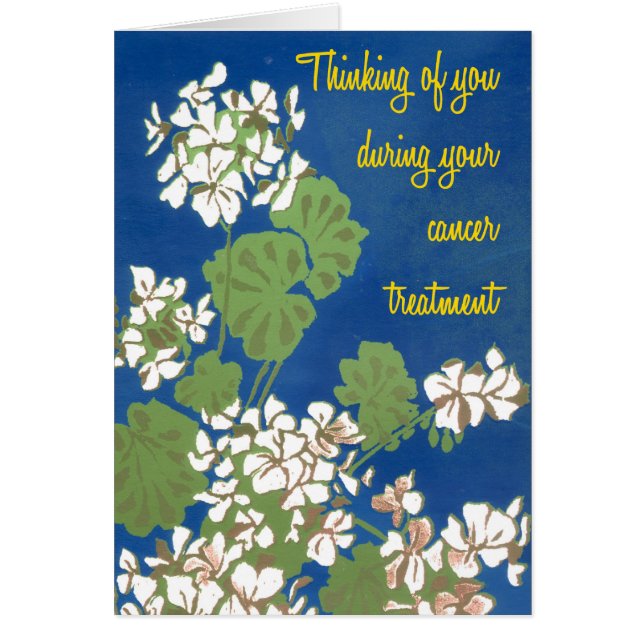 青色がん治療の白いゲラニウムのトリートメントサポート (正面)