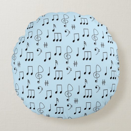 青色で表示 ラウンドクッション (正面)