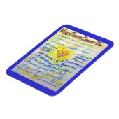 青色と金ゴールドがんはハート磁石を作れない マグネット (左側)