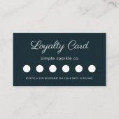 青色のエレガントフローラお客様ロイヤリティカード ロイヤリティカード