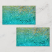 青色のカスタム名刺テンプレート石のテクスチャ 名刺 (正面/裏面)
