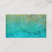 青色のカスタム名刺テンプレート石のテクスチャ 名刺 (裏面)